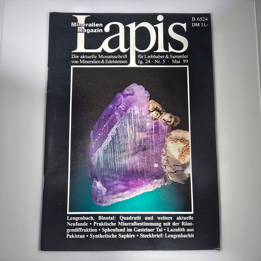 Magazine minéral Lapis Année 1999 Mois 5 Magazine