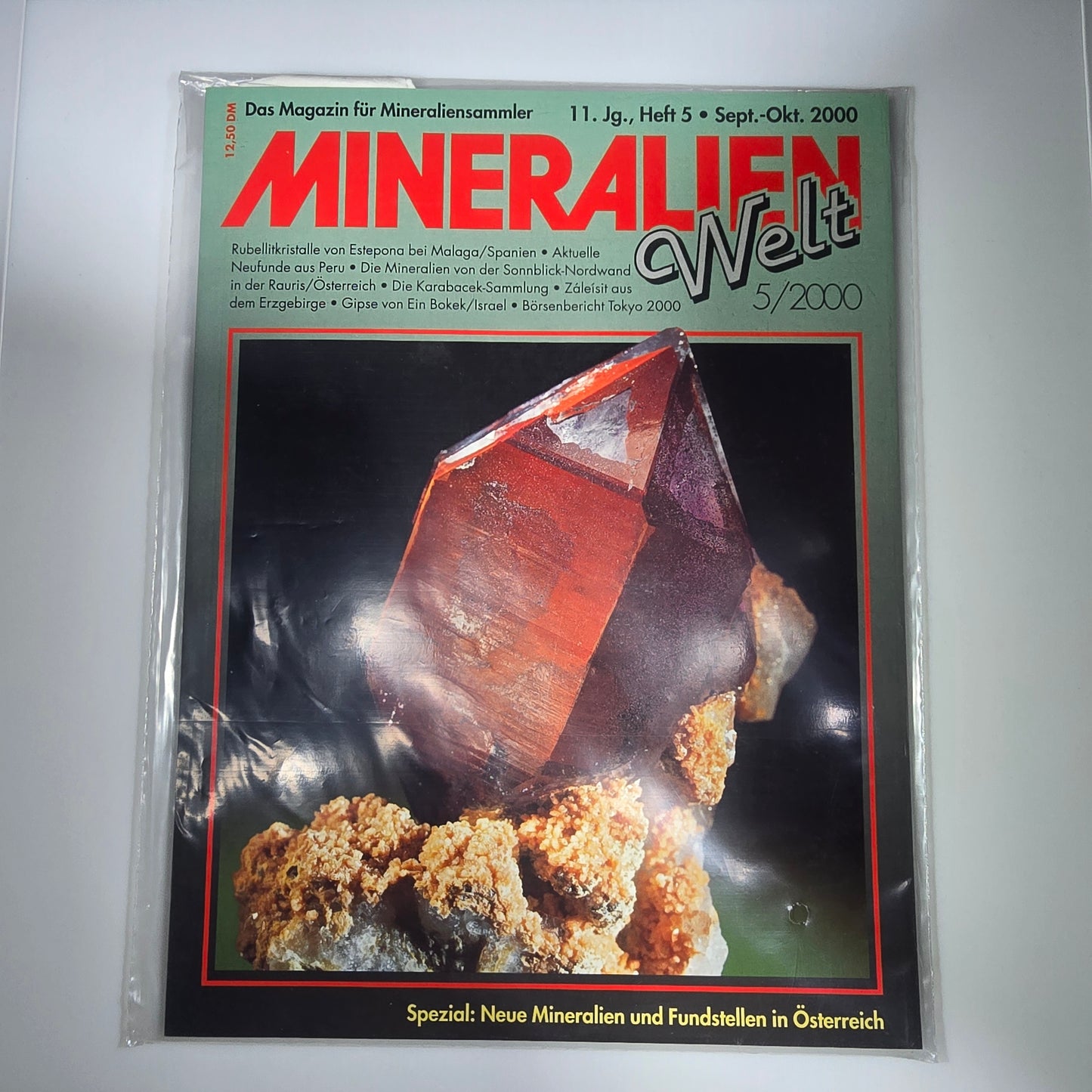 Magazine Minerals World Mineral Magazine Année 2000 Mois 5 Magazine