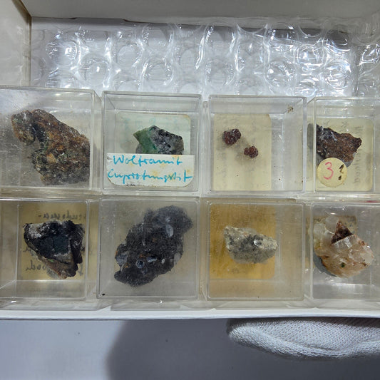 TOP Micromount Mineralien Sammlung Deutschland - 8 Stück Deutschland #8053