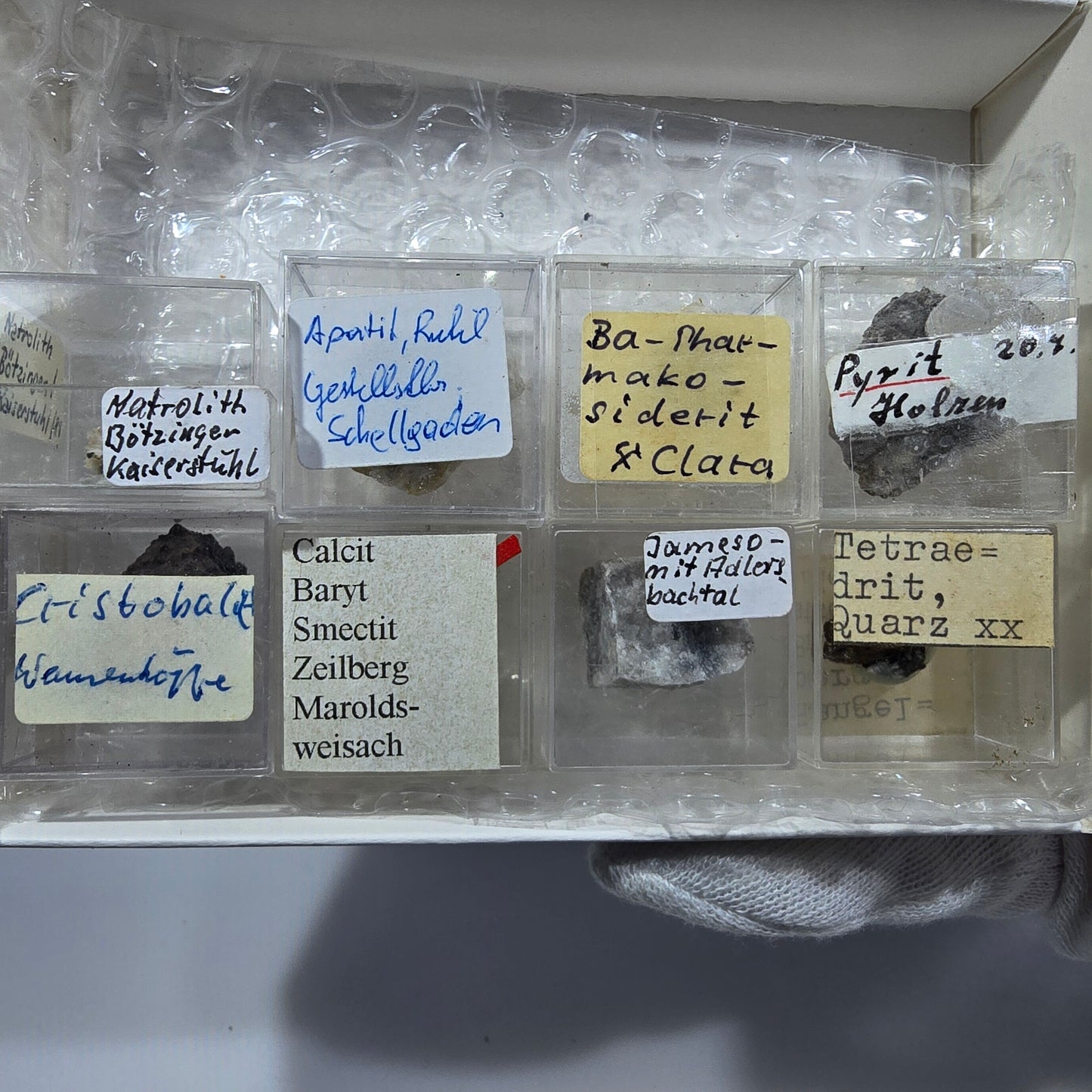 Collection de minéraux Micromount TOP Allemagne - 8 pièces Allemagne #8062
