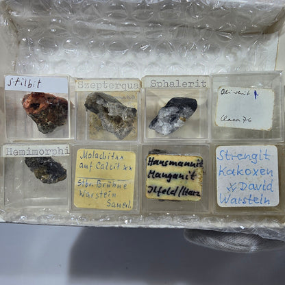 TOP Micromount Mineralien Sammlung Deutschland - 8 Stück Deutschland #8063