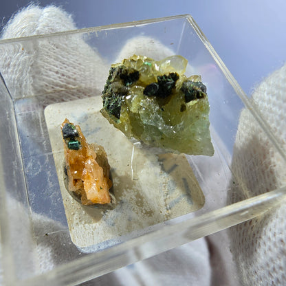 TOP Micromount Mineralien Sammlung Deutschland - 8 Stück Deutschland #8065