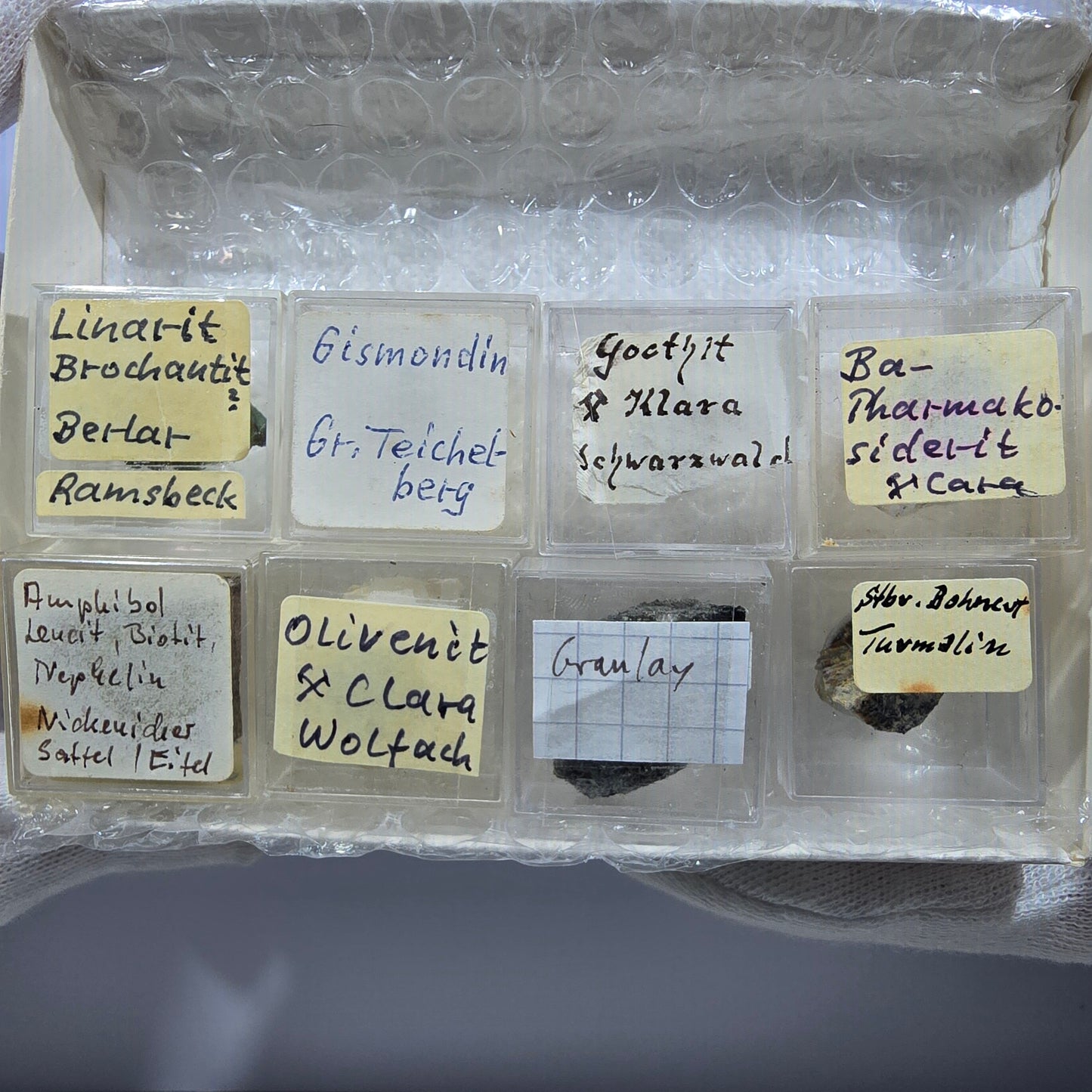 TOP Micromount Mineralien Sammlung Deutschland - 8 Stück Deutschland #8074