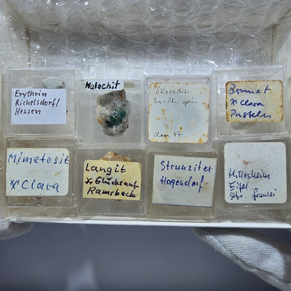 TOP Micromount Mineralien Sammlung Deutschland - 8 Stück Deutschland #8077