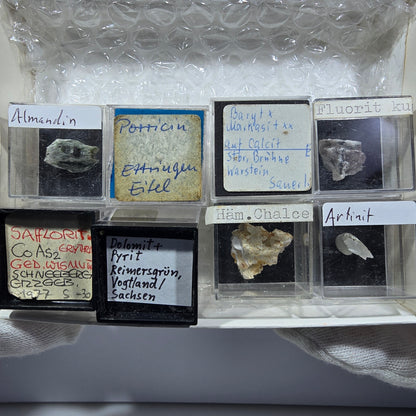 TOP Micromount Mineralien Sammlung Deutschland - 8 Stück Deutschland #8087