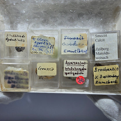 TOP Micromount Mineralien Sammlung Deutschland - 8 Stück Deutschland #8091