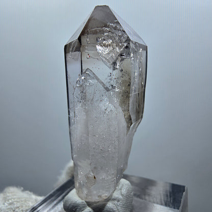 Enhydro Phantom Smoky Quartz Scepter, 2x Bubble Goboboseb, Namibia 39*14*14mm 