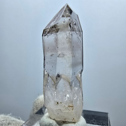 Enhydro Phantom Smoky Quartz Scepter, 1x Bubble Goboboseb, Namibia 39*14*13mm 