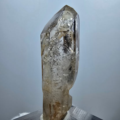 Enhydro Phantom Smoky Quartz Scepter, 1x Bubble Goboboseb, Namibia 44*13*13mm 