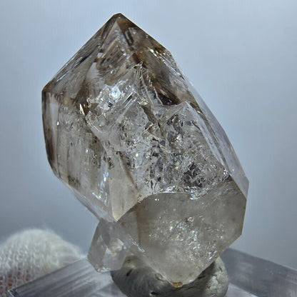 Enhydro Phantom Smoky Quartz Scepter, 1x Bubble Goboboseb, Namibia 31*22*17mm 