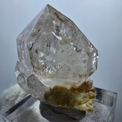 Enhydro Phantom Smoky Quartz Scepter, 1x Bubble Goboboseb, Namibia 33*25*21mm 