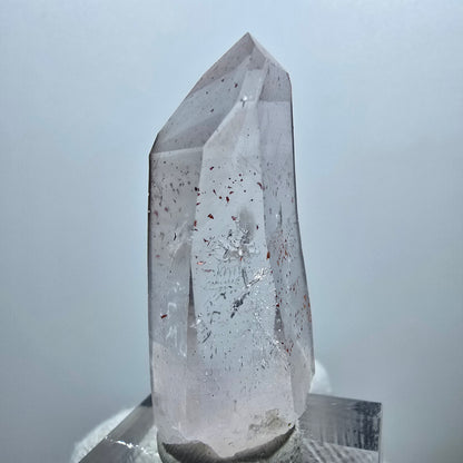 Sceptre en quartz fumé fantôme Enhydro, 1x Bubble Goboboseb, Namibie 42 x 17 x 12 mm 