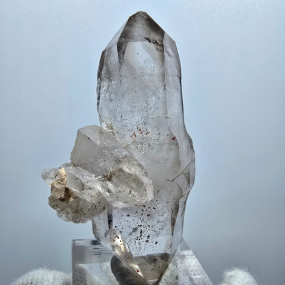 Quartz fumé fantôme transparent DT Scepter Point Goboboseb, Namibie 54 x 31 x 23 mm 