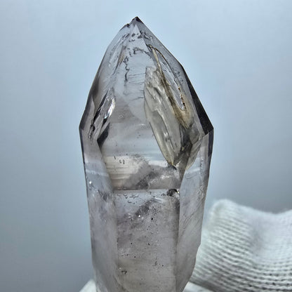 Clear Phantom Smoky Quartz DT Scepter Point Goboboseb, Namibia 53*17*14mm 