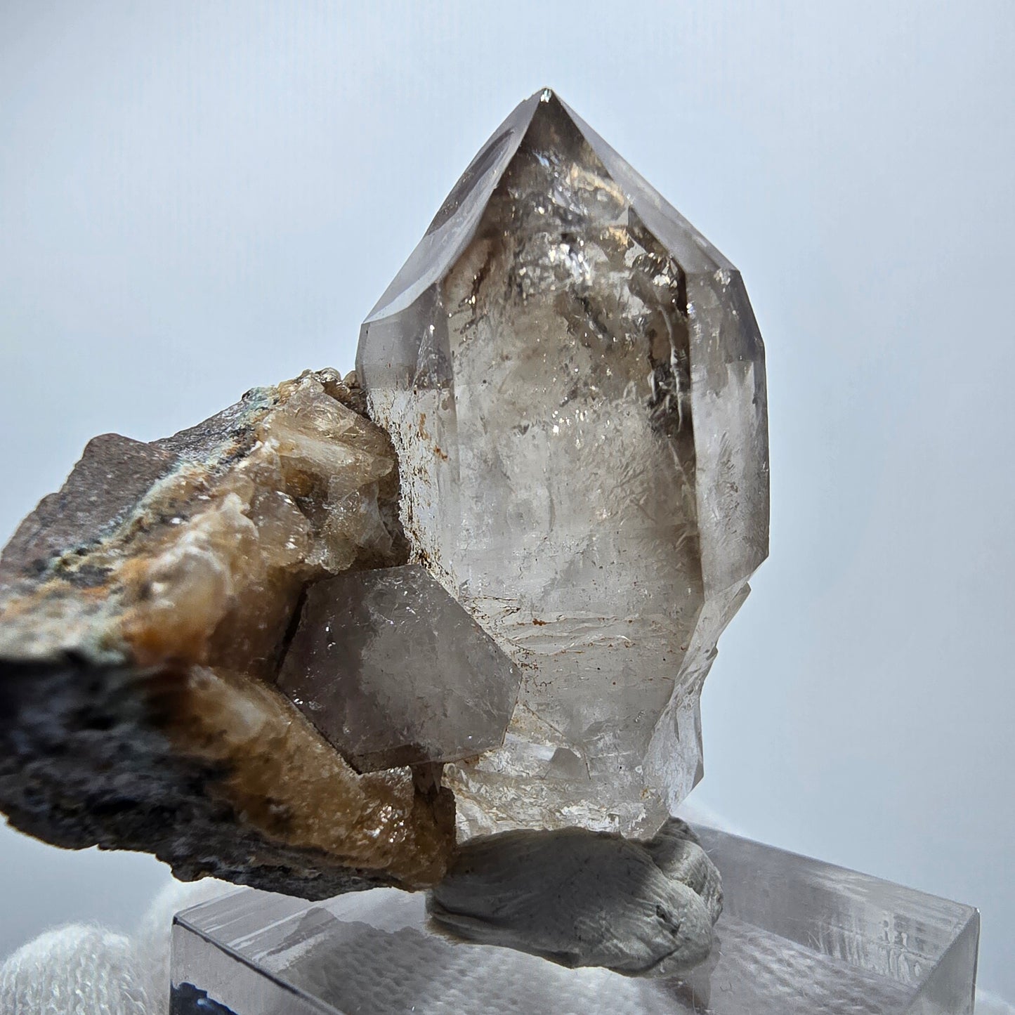 Clear Phantom Smoky Quartz Scepter Cluster Goboboseb, Namibia 39*36*28mm 