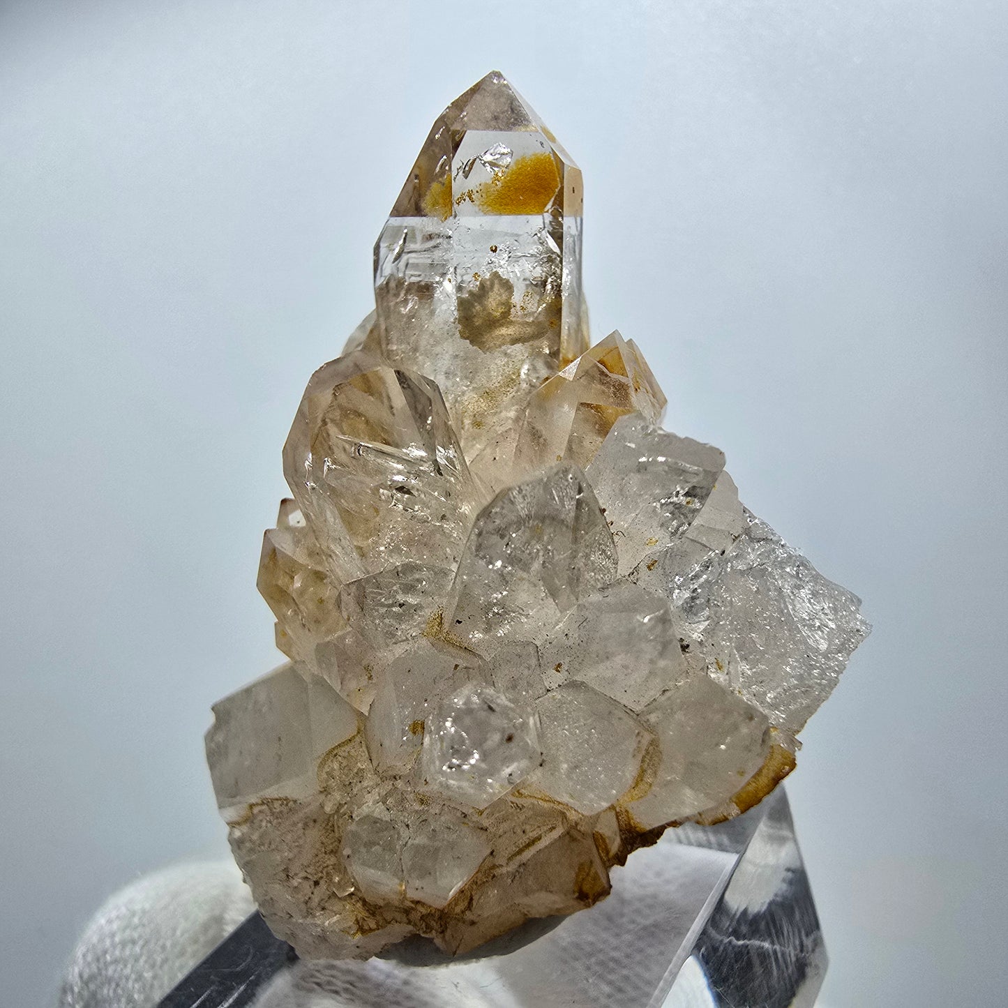 Enhydro Phantom Rauchquarz Zepter Stufe, 2x Blase Goboboseb, Namibia 51*42*29mm