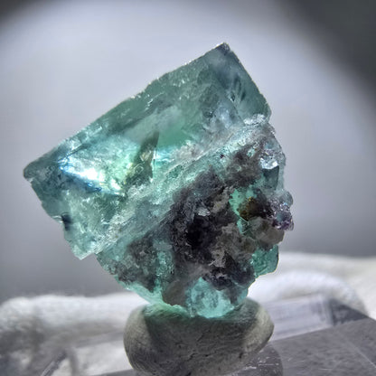 Rare spécimen de cube de fluorite fantôme, vert Okorusu, Namibie 24 x 23 x 17 mm 