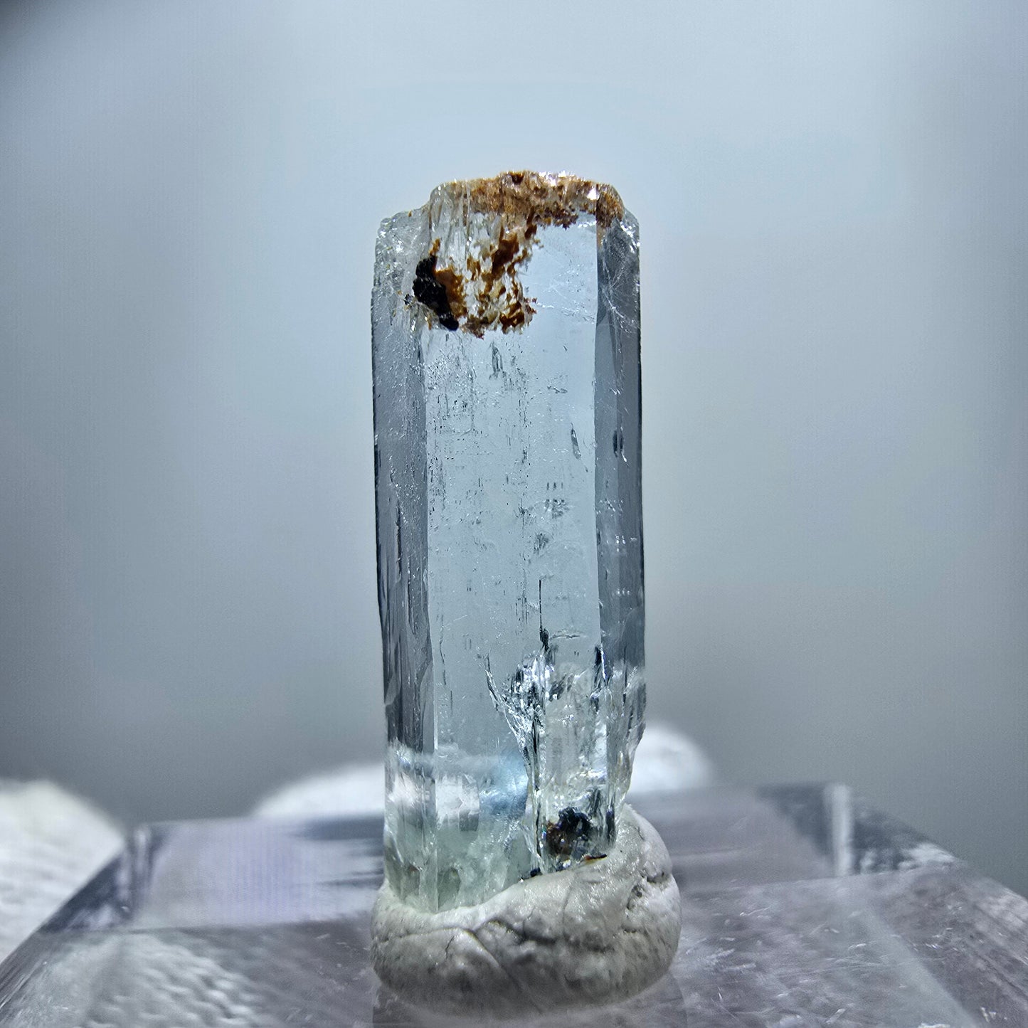 Klarer Aquamarin X Kristall, blau Erongo, Namibia 19*7*4mm