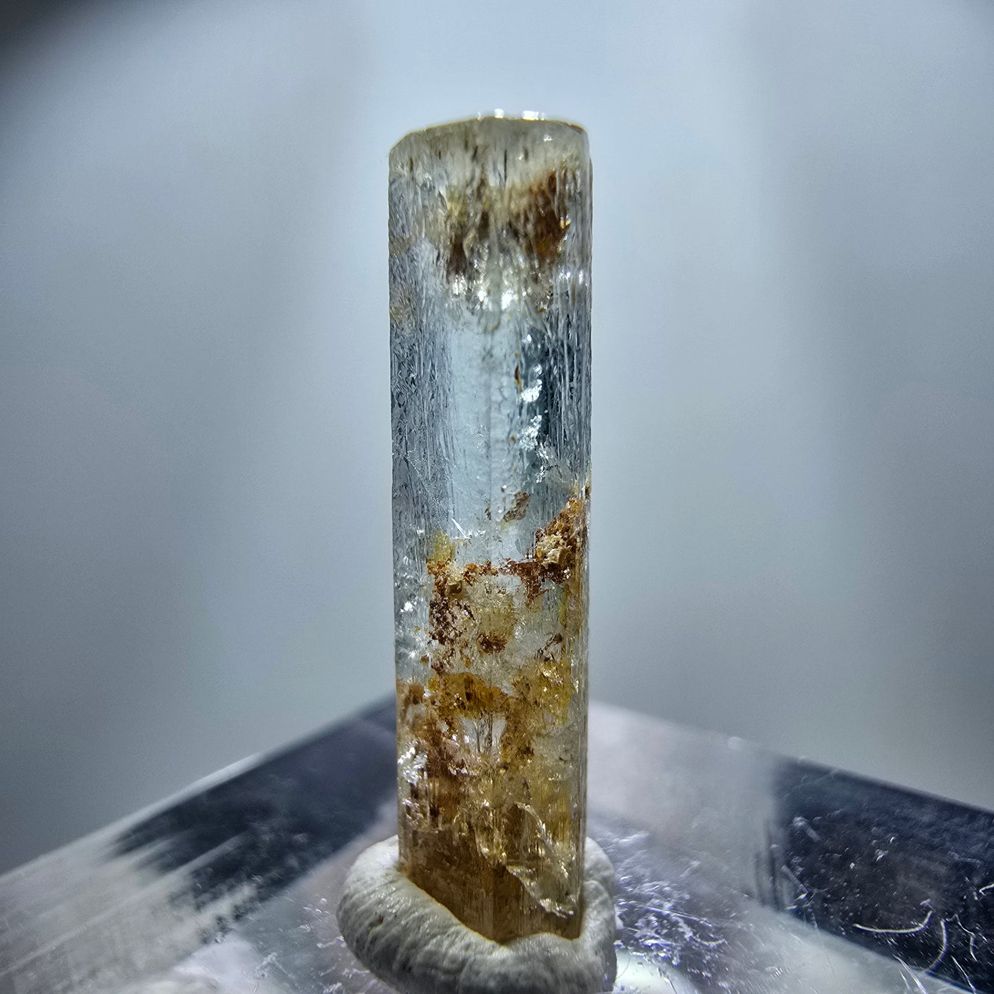Klarer Aquamarin X Kristall, blau Erongo, Namibia 20*5*3mm
