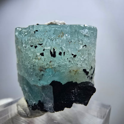 Seltener Aquamarin X mit Schörl Turmalin Erongo, Namibia 26*25*20mm