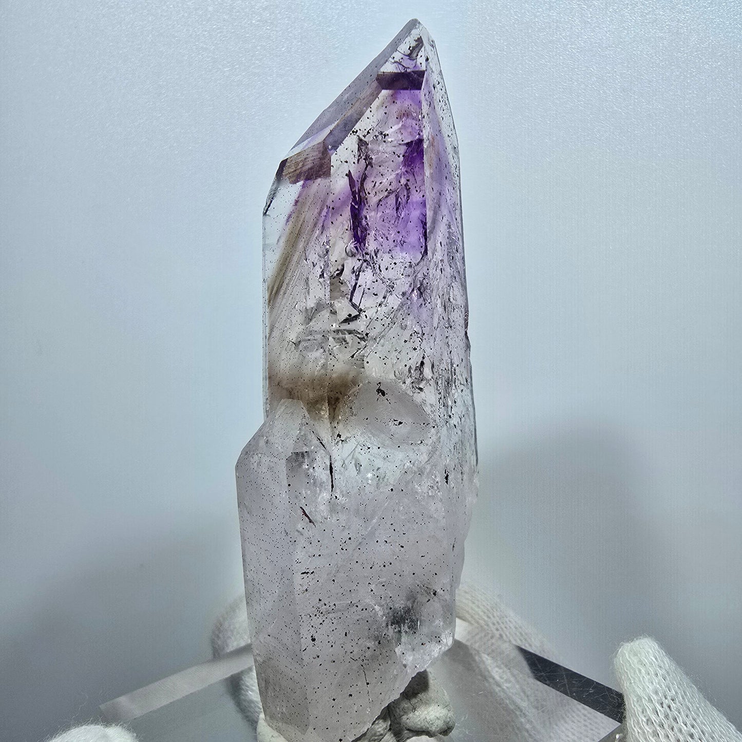 Enhydro Phantom Hämatit Amethyst, 4x Blase Streep Mine Gobobo Namibia 81*29*21mm