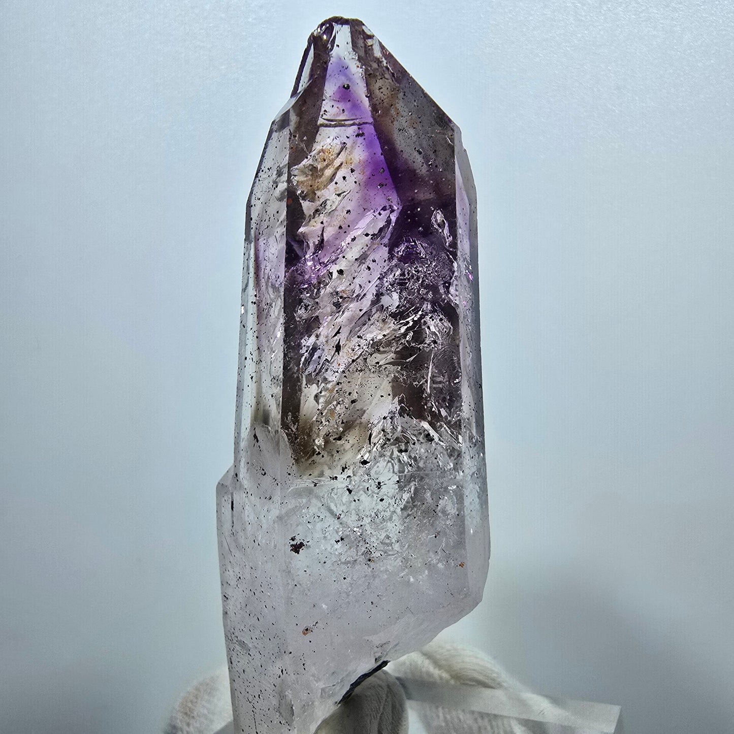 Enhydro Phantom Hämatit Amethyst, 4x Blase Streep Mine Gobobo Namibia 81*29*21mm