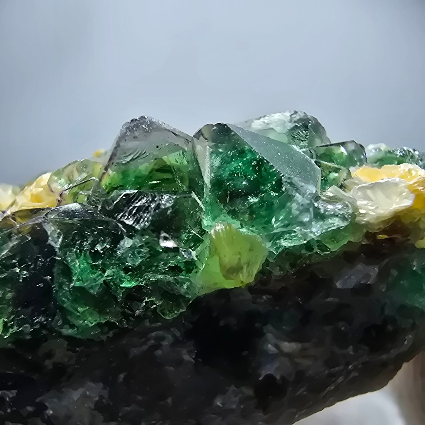 Rare Phantom Fluorite Cubes, Muscovite Specimen Erongo, Namibia 51*31*24mm 