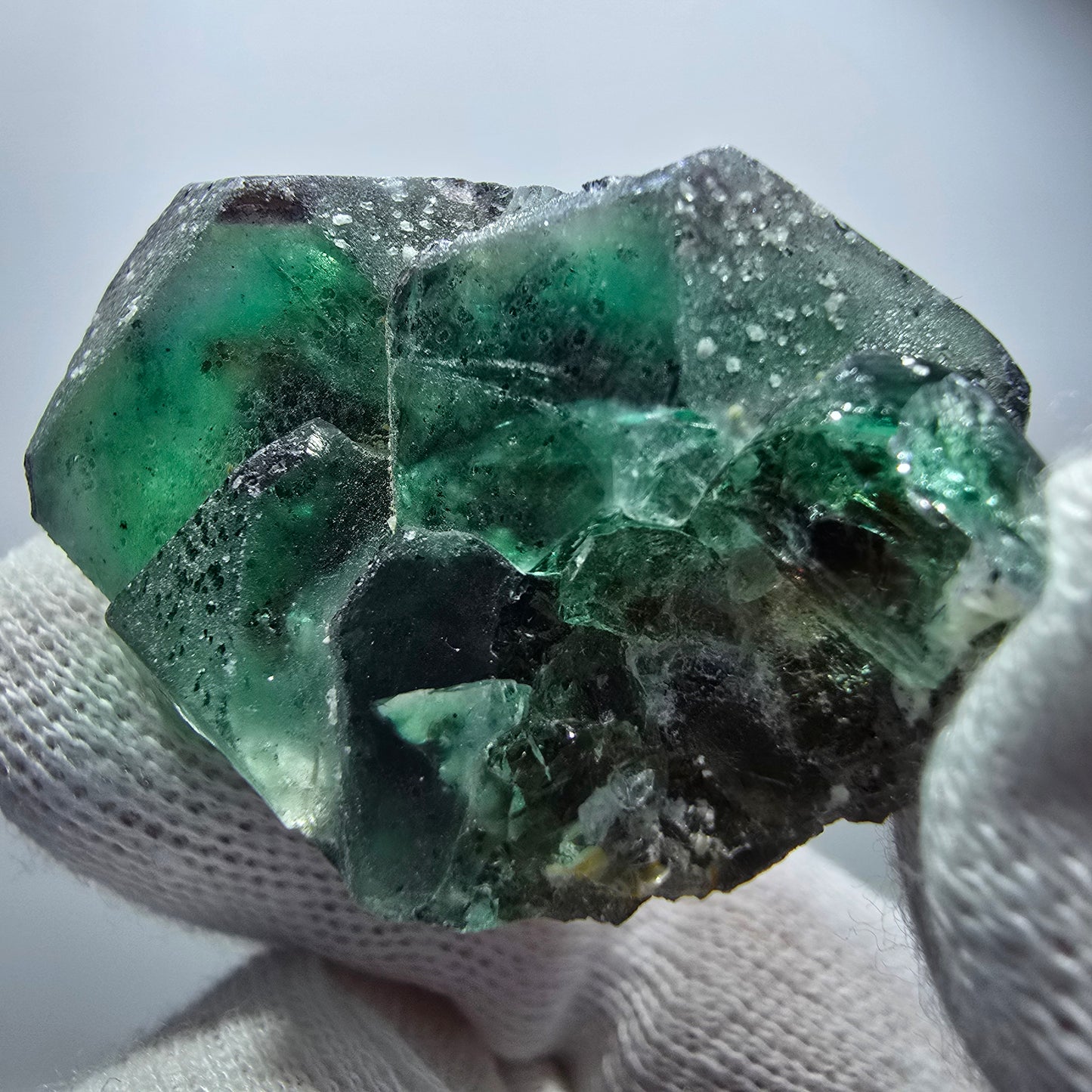 Clear Phantom Fluorite Cubes, Muscovite Specimen Erongo, Namibia 40*34*28mm 