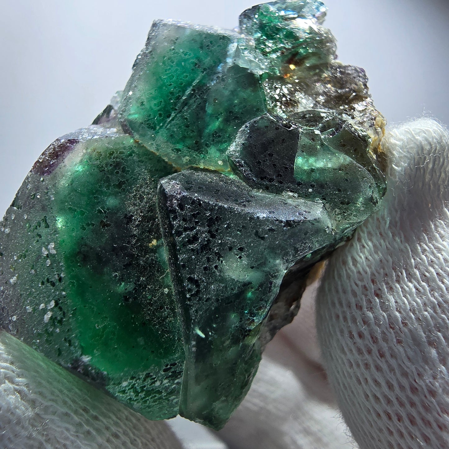 Clear Phantom Fluorite Cubes, Muscovite Specimen Erongo, Namibia 40*34*28mm 