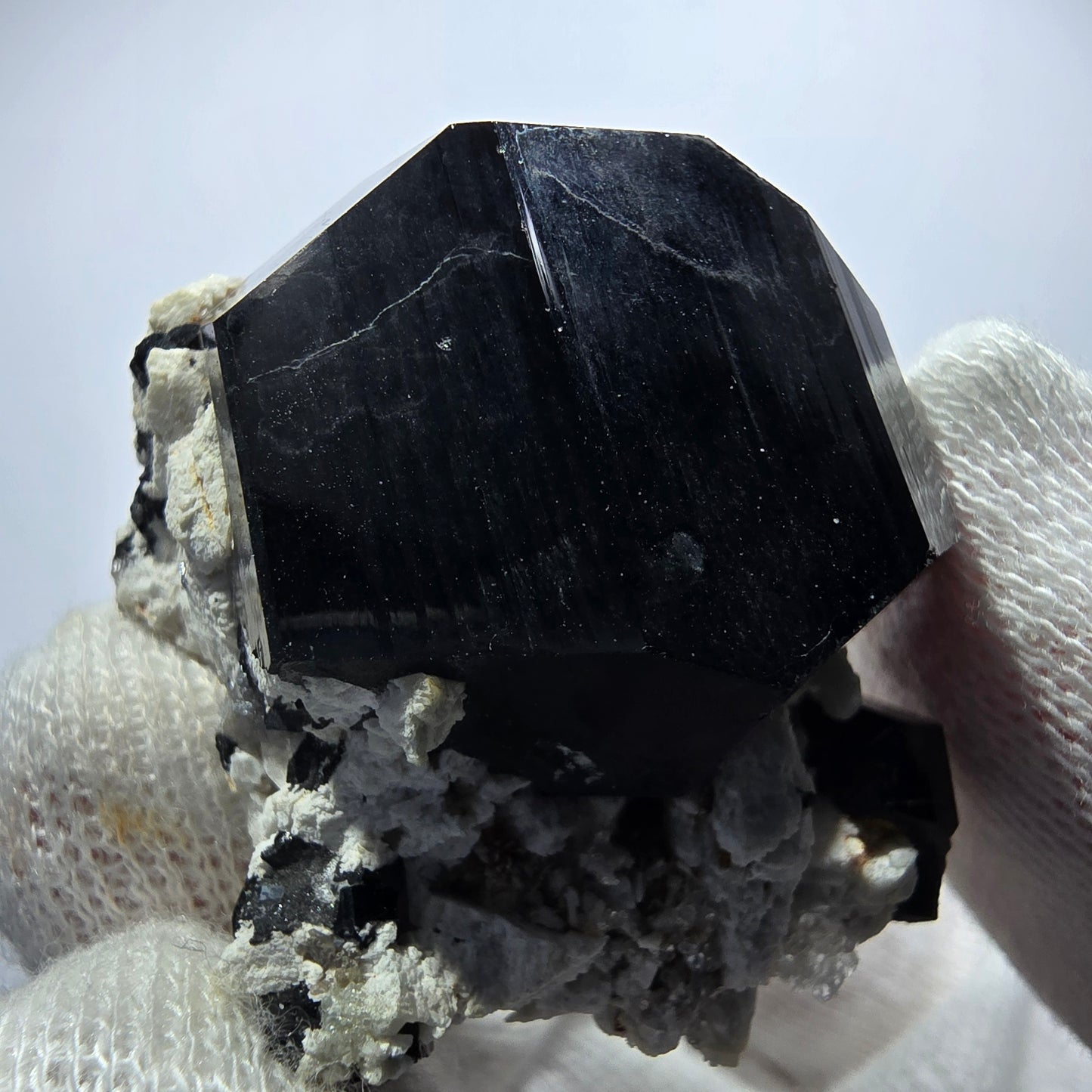 Rare Schorl Tourmaline, Hyalite, Orthoclase Specimen Erongo, Namibia 42*40*27mm 