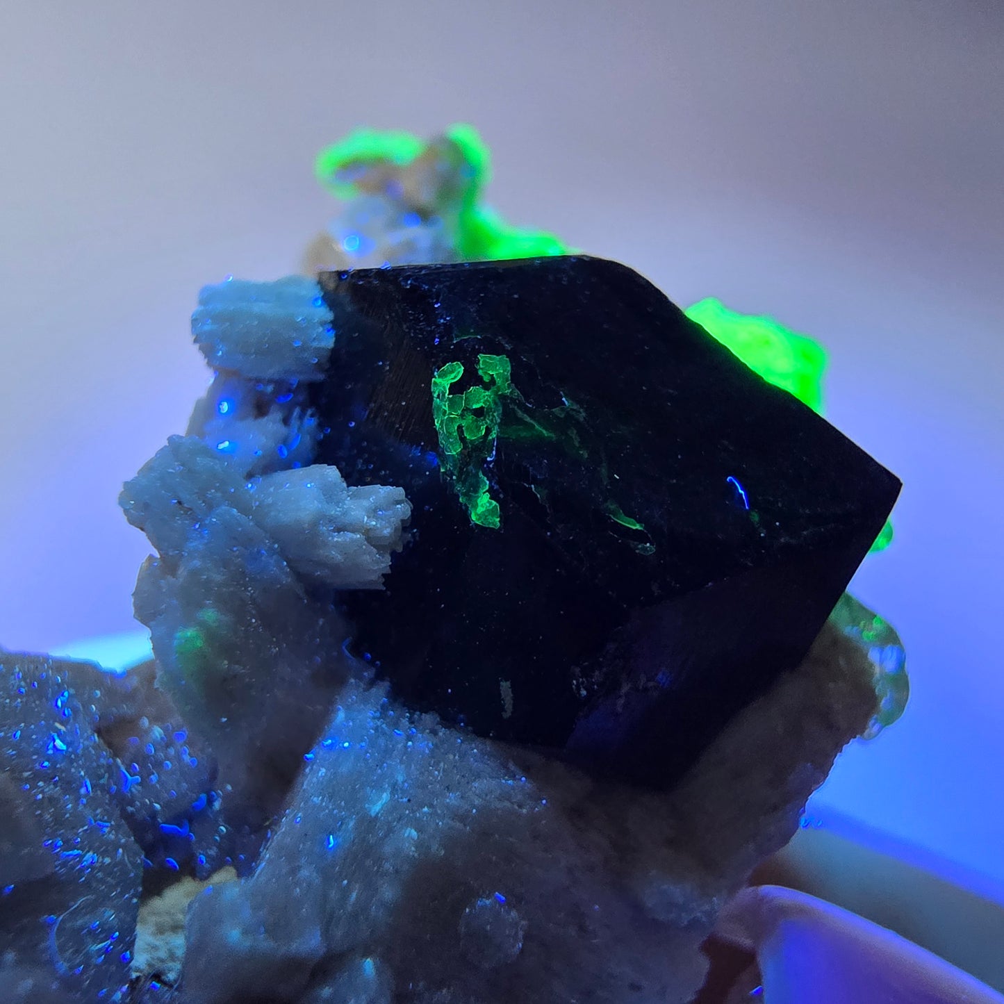 Rare Schorl Tourmaline, Hyalite, Orthoclase Specimen Erongo, Namibia 47*37*26mm 