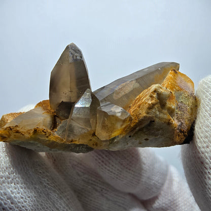 Tourmaline Schörl, quartz fumé, hyalite, stade orthose Erongo, Namibie 48*35*27mm 