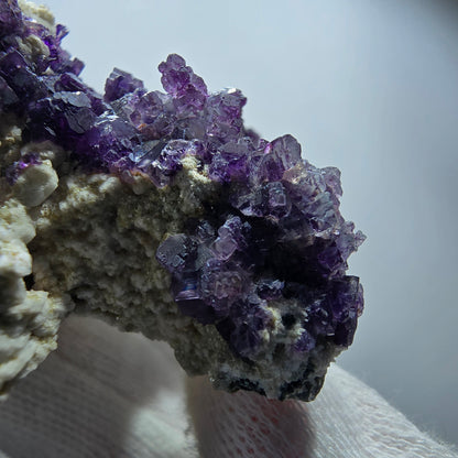 Phantom Fluorite Cube Muscovite Schorl Orthoclase Specimen Erongo Namibia 75*55*28mm 