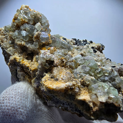 Phantom Fluorit Muskovit Schörl Turmalin Orthoklas Erongo, Namibia 82*60*33mm