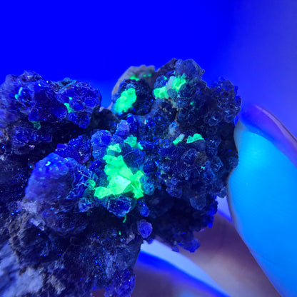 Cube de fluorite fantôme, hyalite, spécimen d'orthose, Erongo, Namibie, 63 x 40 x 28 mm 