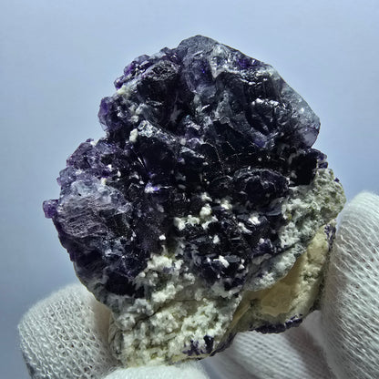 Cube de fluorite fantôme, spécimen d'orthose, Erongo, Namibie, 52 x 41 x 30 mm 