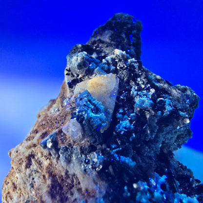 Tourmaline Schörl, muscovite, calcite UV, stade orthose Erongo, Namibie 82*55*45mm 