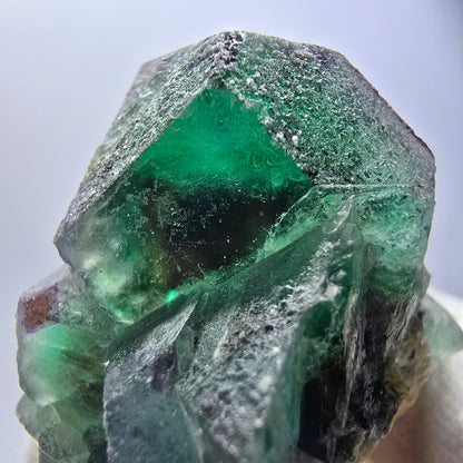 Phantom Fluorit Würfel hexagonal, zonal Muskovit Stufe Erongo Namibia 54*42*36mm