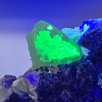 Phantom Fluorit zonal Hyalit Rauchquarz Muskovit Stufe Erongo Namibia 71*65*46mm