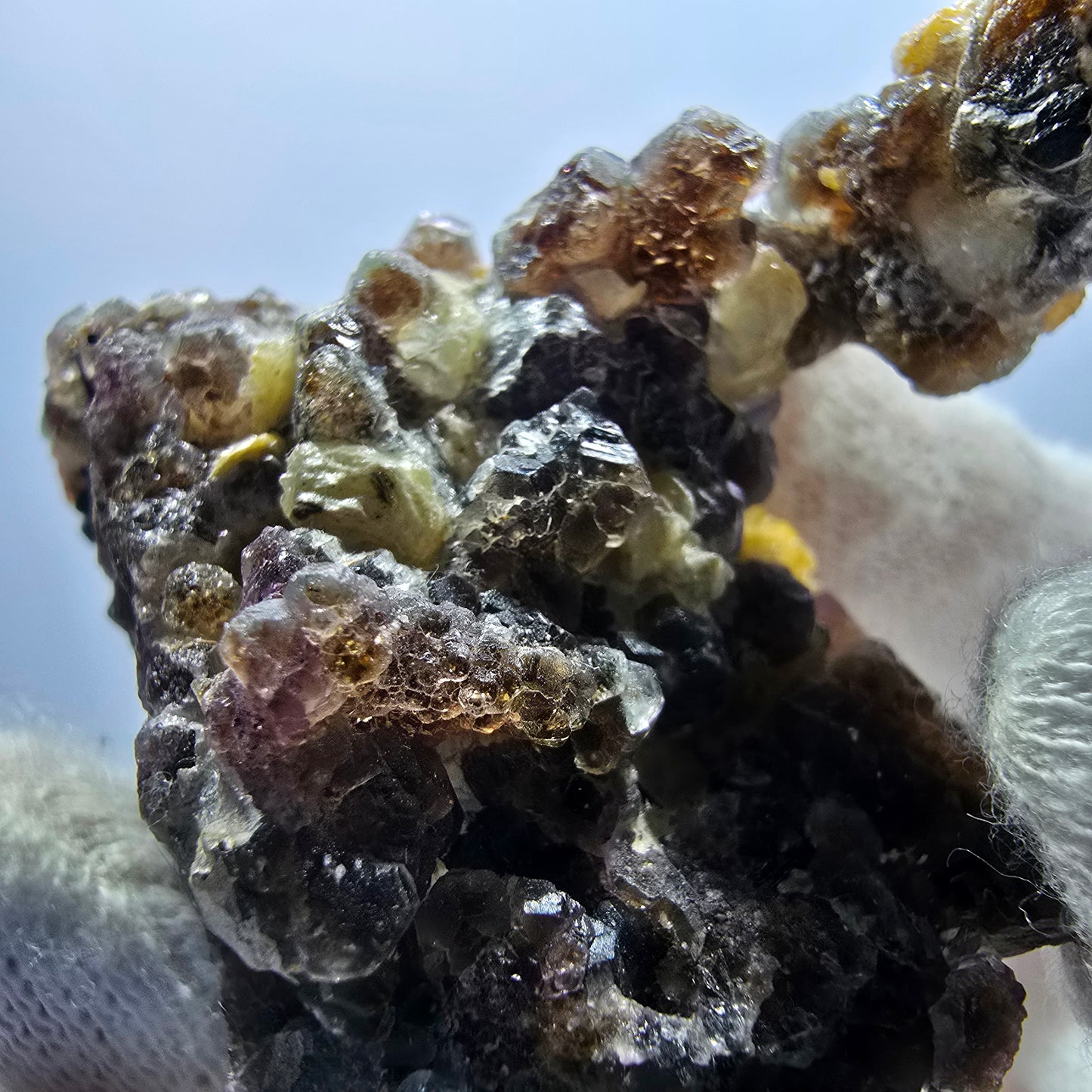 Formation rare de fluorite fantôme, étage muscovite d'Erongo, Namibie, 79 x 60 x 31 mm 