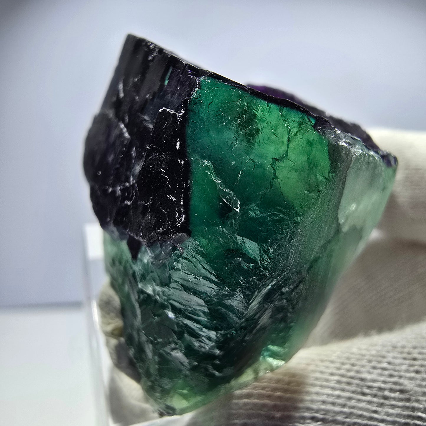 Fluorit Würfel Stufe, parkettiert grün lila 11:11 Angel Pocket Okorusu, Namibia 43*40*26mm