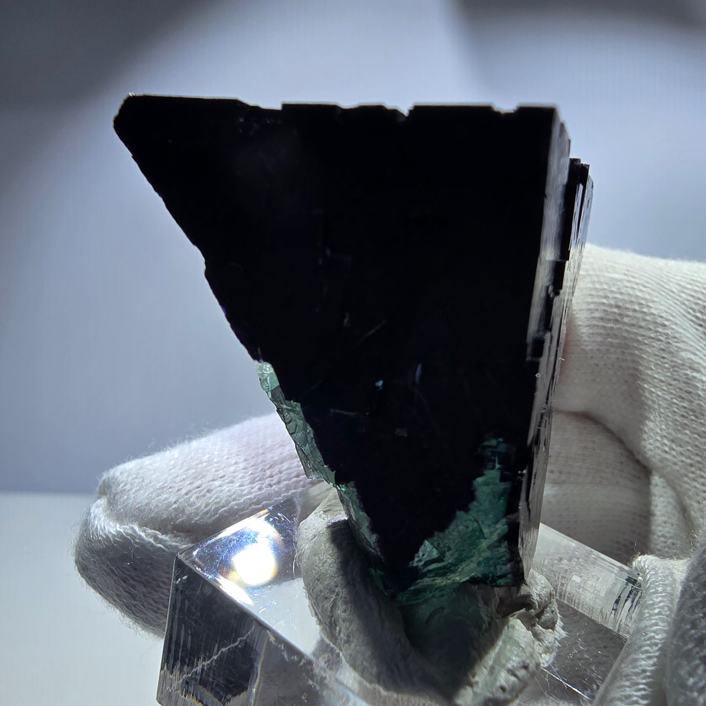 Fluorit Würfel Stufe, parkettiert grün lila 11:11 Angel Pocket Okorusu, Namibia 48*44*34mm