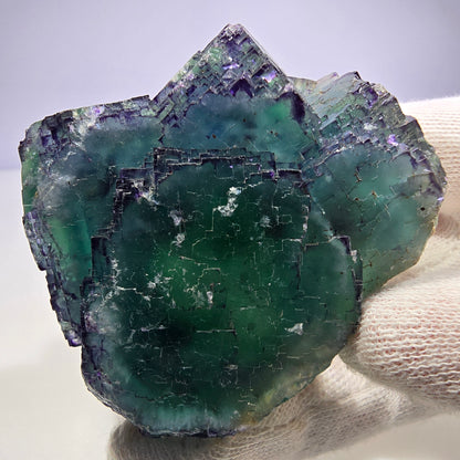 Phantom Fluorit Würfel Stufe parkettiert zonal Okorusu, Namibia 67*60*35mm