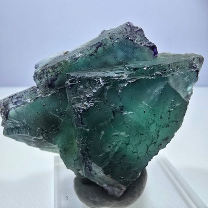 Spécimen de cube de fluorite fantôme parqueté zonal Okorusu, Namibie 65*53*28mm 