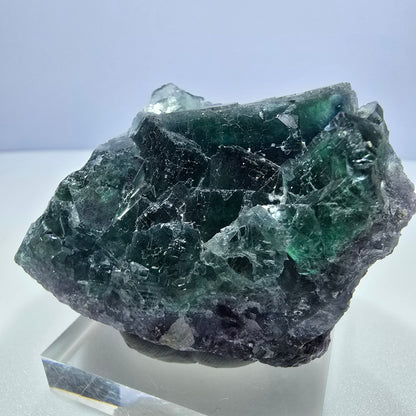 Phantom Fluorit Würfel Stufe parkettiert grün türkis Okorusu, Namibia 66*52*45mm