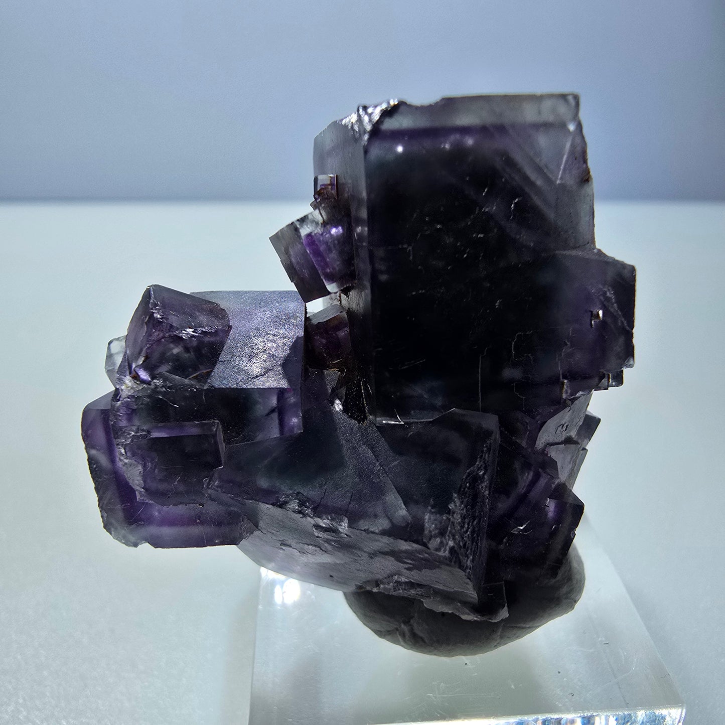 Fluorit Würfel Stufe, parkettiert grün lila 11:11 Angel Pocket Okorusu, Namibia 34*34*26mm