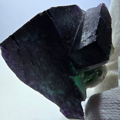 Rare Phantom Fluorite Cube Specimen zonal green purple Okorusu, Namibia 48*43*36mm 