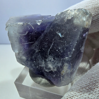 Seltene Phantom Fluorit Würfel Stufe blau lila Okorusu, Namibia 42*35*24mm
