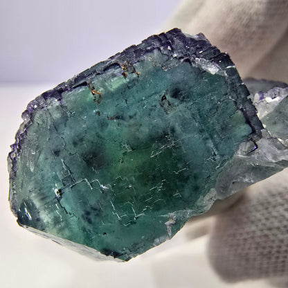 Spécimen de cube de fluorite fantôme parqueté zonal Okorusu, Namibie 39*31*19 mm 