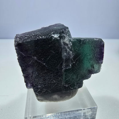Clear Phantom Fluorite Cube Specimen zonal green purple Okorusu, Namibia 37*27*19mm 